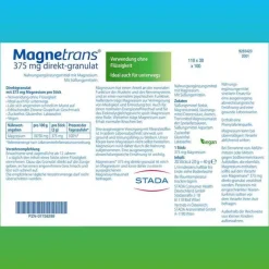 New Magnetrans direkt 375 mg Granulat, 20 St