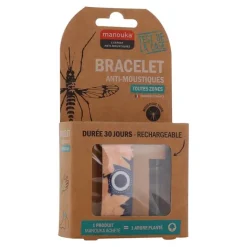 Manouka Mückenschutz Armband Erwachsene Pflanzen, 1 P