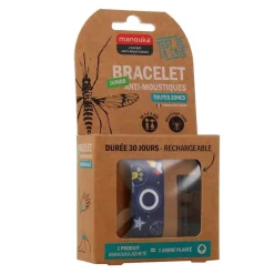 Manouka Mückenschutz Armband Junior Weltraum, 1 P