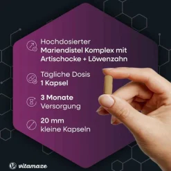 Outlet Mariendistel Komplex Artischocke + Löwenzahn veg.Kps, 90 St Verdauung