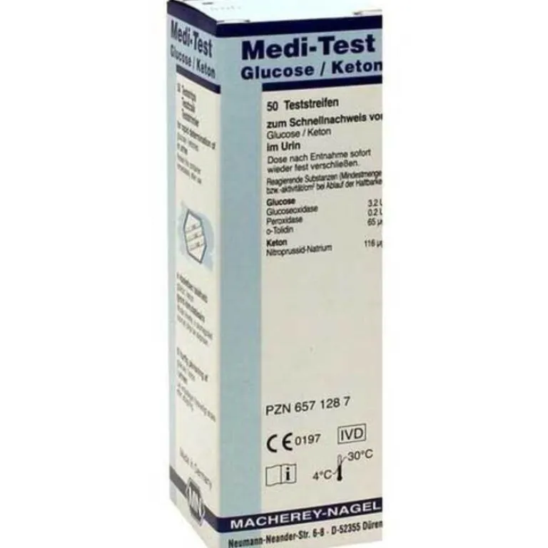 Discount Medi Test Glucose / Keton Teststreifen, 50 St
