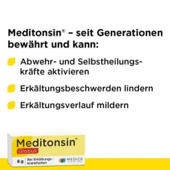New Meditonsin Globuli bei Erkältung, 8 g