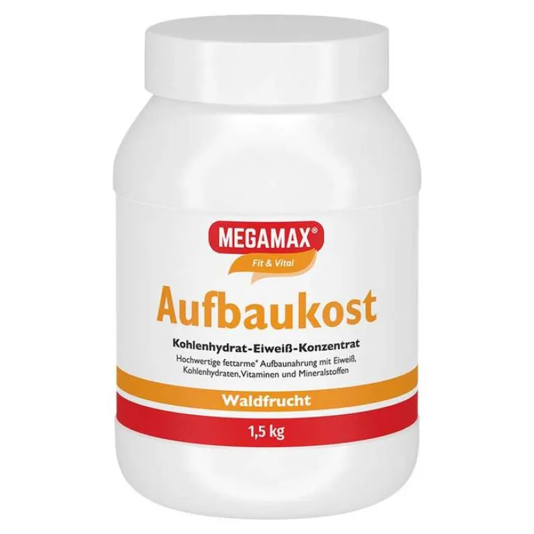 Clearance Megamax Aufbaukost Waldfrucht Pulver, 1.5 kg Sonstige Aufbaupräparate