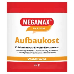 Clearance Megamax Aufbaukost Waldfrucht Pulver, 30 g Sonstige Aufbaupräparate
