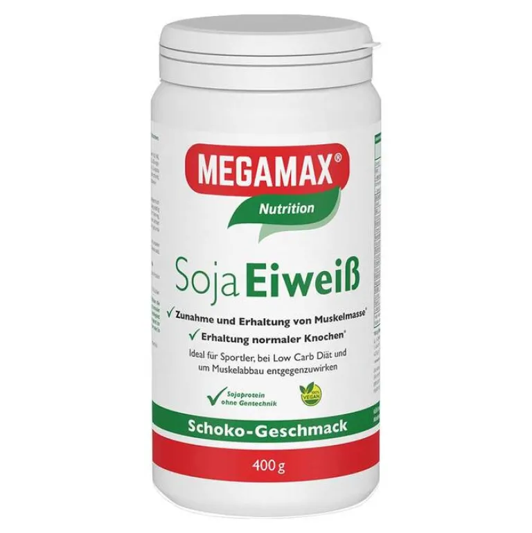 Online Megamax Soja Eiweiß Schoko Pulver, 400 g