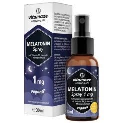 Discount Melatonin 1 mg hochdosiert vegan Spray, 30 ml Melatonin Spray