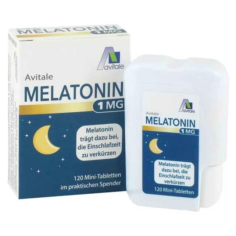 Discount Melatonin 1 mg Mini-Tabletten im Spender, 120 St Melatonin Tabletten