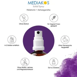 Melatonin Ashwagandha Schlaf Spray vegan, 20 ml Ashwagandha|Melatonin Spray