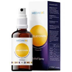Mediakos Melatonin Ashwagandha Schlaf Spray vegan, 50 ml