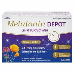 New Melatonin Depot Ein- & Durchschlaf-Tabletten, 15 St Melatonin Tabletten