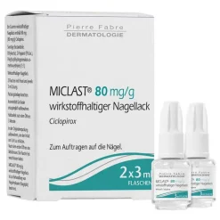 Outlet Miclast 80 mg / g wirkstoffhaltiger Nagellack, 2X3 ml