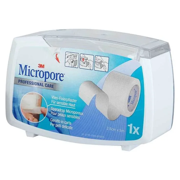 Micropore Vliespflaster 5 mx2,5 cm mit Abr.1530 - 1D, 1 St