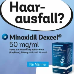 Minoxidil Dexcel 50 mg / ml Spray z.Anw.a.d.Kopfhaut, 60 ml