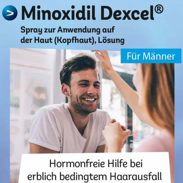 Minoxidil Dexcel 50 mg / ml Spray z.Anw.a.d.Kopfhaut, 60 ml