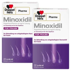 Discount MINOXIDIL 20 mg/ml Lösung für Frauen, 2x180 ml Mittel Gegen Haarausfall