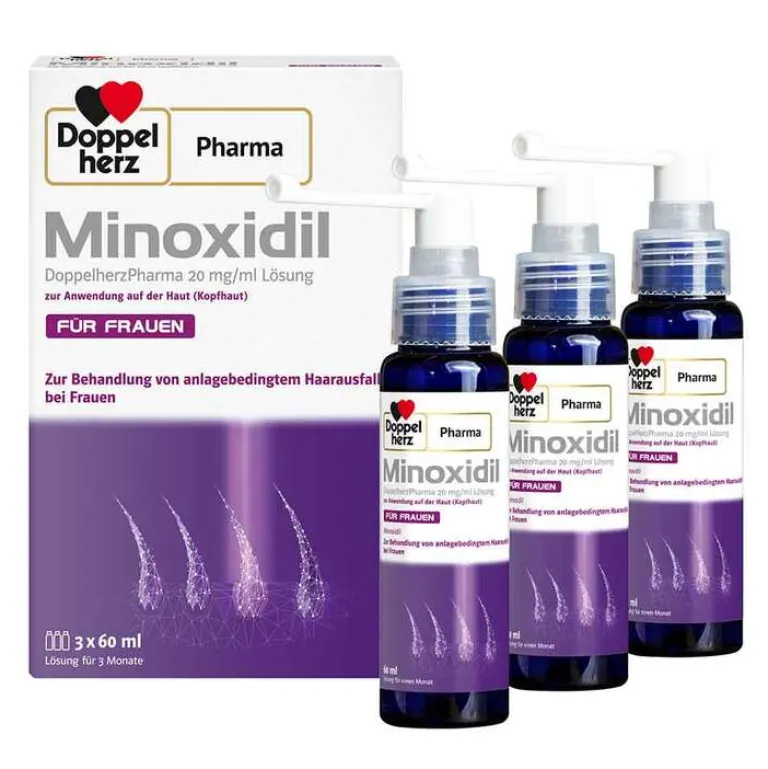 Discount MINOXIDIL 20 mg/ml Lösung für Frauen, 2x180 ml Mittel Gegen Haarausfall
