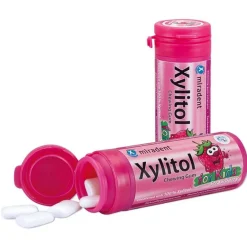 Best Xylitol Kaugummi Erdbeere Kids, 30 g Zahnpflegekaugummi|Mundpflege