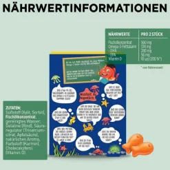 New Möllers Möller`s Omega-3 Gelee Fisch Erdbeere Kautabletten, 36 St