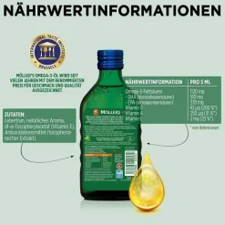 Online Möllers Möller`s Omega-3 Kids Fruchtgeschmack Öl, 250 ml