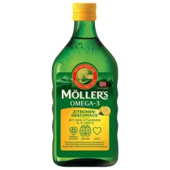Sale Möller`s Omega-3 Zitronengeschmack Öl, 500 ml Omega 3 Kapseln