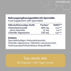 Sale Longevity Spermidin pro Kapseln, 60 St Spermidin