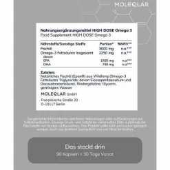 Moleqlar Qmega high Dose Omega-3 Kapseln, 90 St
