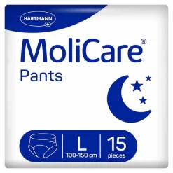 Outlet Molicare Pants Night Inkontinenzhosen Größe L, 15 St