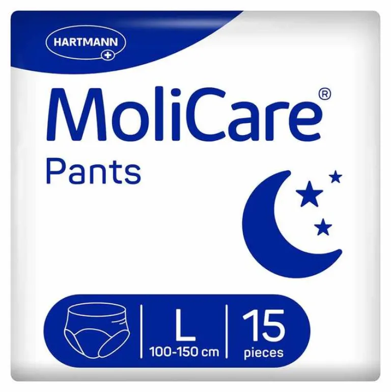 Outlet Molicare Pants Night Inkontinenzhosen Größe L, 15 St