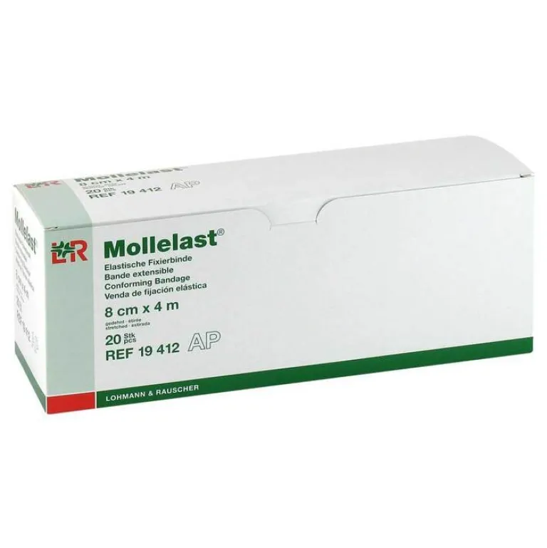 Discount Mollelast 8cmx4m weiß, 20 St