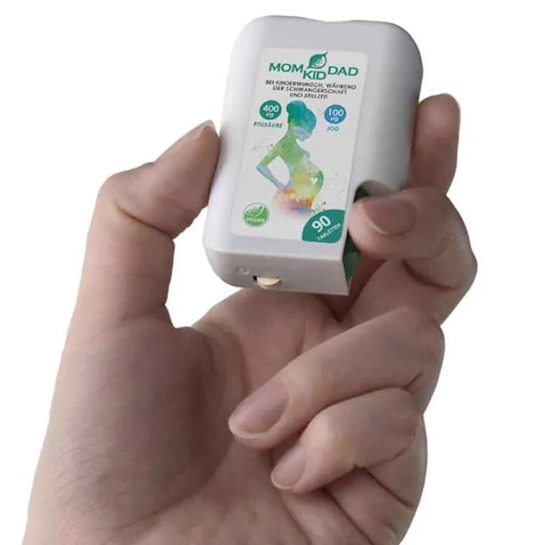 Outlet Tabletten in Klick-Box, 90 St Vitamin B9 (Folsäure)|Jod