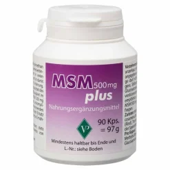 Outlet MSM 500 mg plus Kapseln, 90 St Msm Schwefel