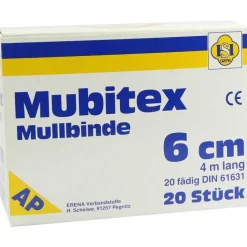 Clearance Mubitex Mullbinden 6cm ohne, 20 St Mullbinden