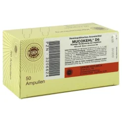 Mucokehl Ampullen D 6, 50X1 ml