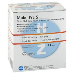 Mukopre S 7,5x7,5cm 8fach st, 25X2 St