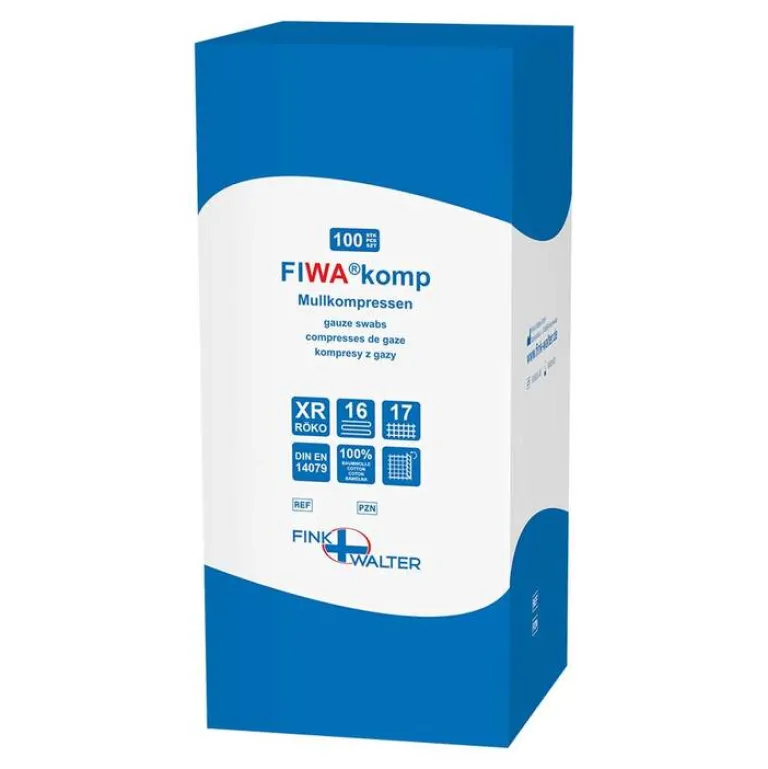 Mullkompressen 7,5x7,5 cm 16fach RK Fiwakomp, 100 St
