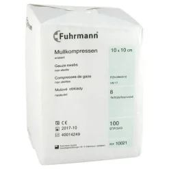 Sale Mullkompressen 10x10 cm unsteril 8-fach, 100 St Sterile Kompressen
