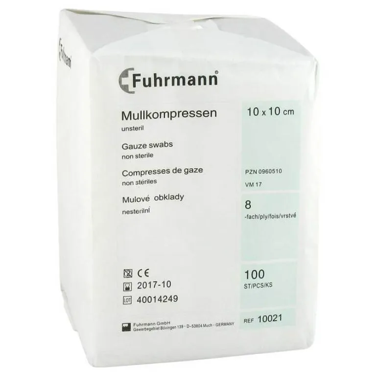 Sale Mullkompressen 10x10 cm unsteril 8-fach, 100 St Sterile Kompressen