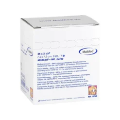 New Mullkompressen 7,5x7,5cm 8-f, 25X2 St Sterile Kompressen