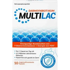 Discount Multilac Synbiotikum magensaftresistent Kapseln, 10 St