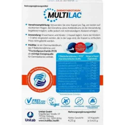 Discount Multilac Synbiotikum magensaftresistent Kapseln, 10 St