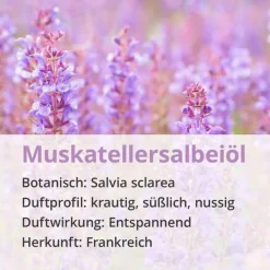New Casida Muskatellersalbei Öl naturrein ätherisch, 10 ml