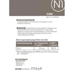 Clearance N1 Zink Tabletten, 365 St