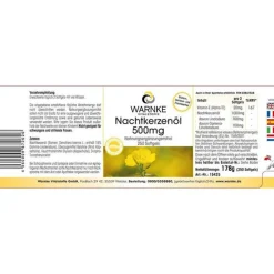 Nachtkerzenöl 500 mg Kapseln, 250 St