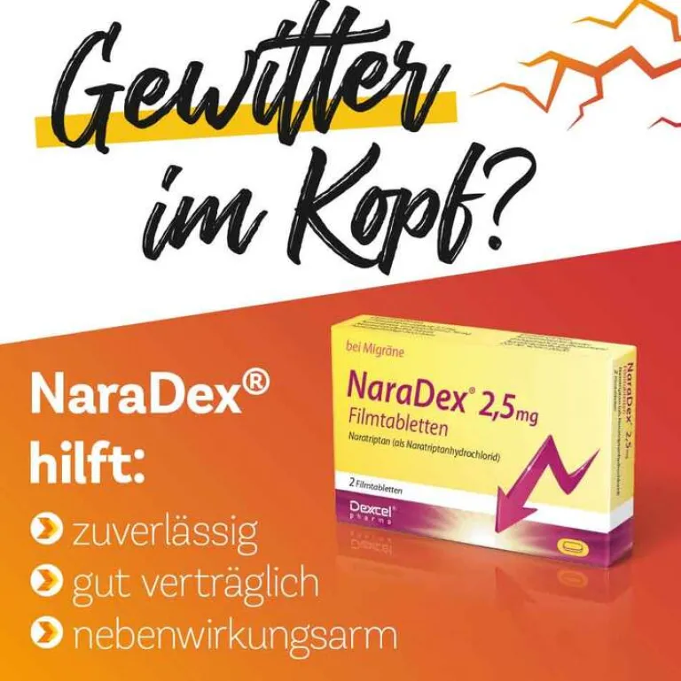 Best Naradex ® 2,5 mg Filmtabletten, 2 St