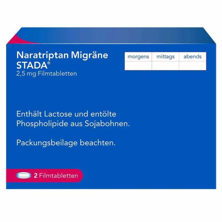 Online Naratriptan Migräne ® 2,5 mg Filmtabletten, 2 St Migräne Tabletten