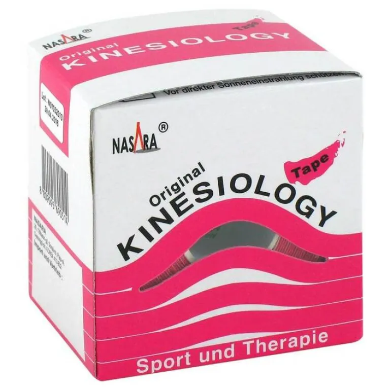 Online Kinesio Tape 5 cm x 5 m pink inkl.Spenderbox, 1 St Kinesio Tape