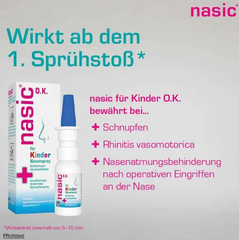 Discount für Kinder O.K. Nasenspray ohne Konservierungsstoffe, 10 ml Kinder Nasenspray Kinder
