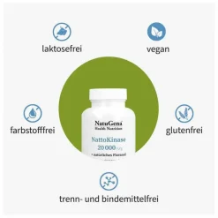 Online Nattokinase 20.000 + Vitamin C vegan Kapseln, 120 St Enzyme