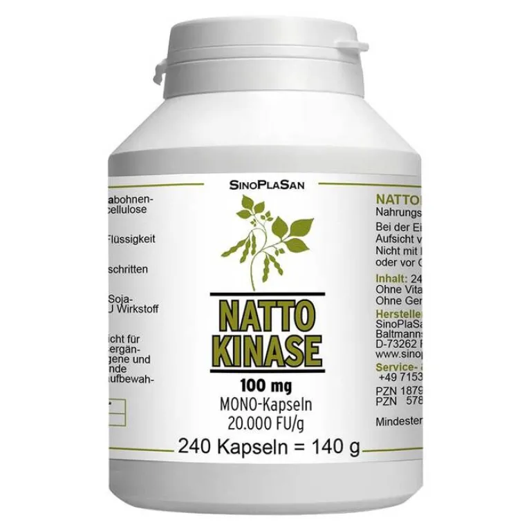Clearance Nattokinase 100 mg Mono 20.000 FU Kapseln, 240 St Enzyme