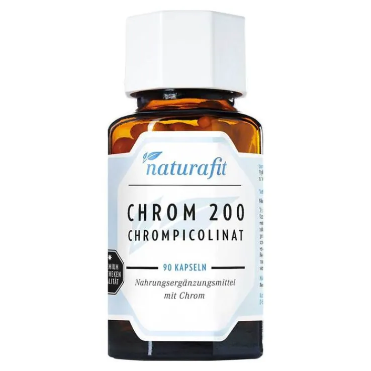 Naturafit Chrom 200 Chrompicolinat Kapseln, 90 St